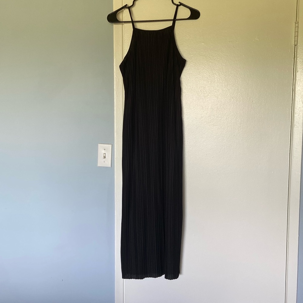 Black A New Day pleated halter dress